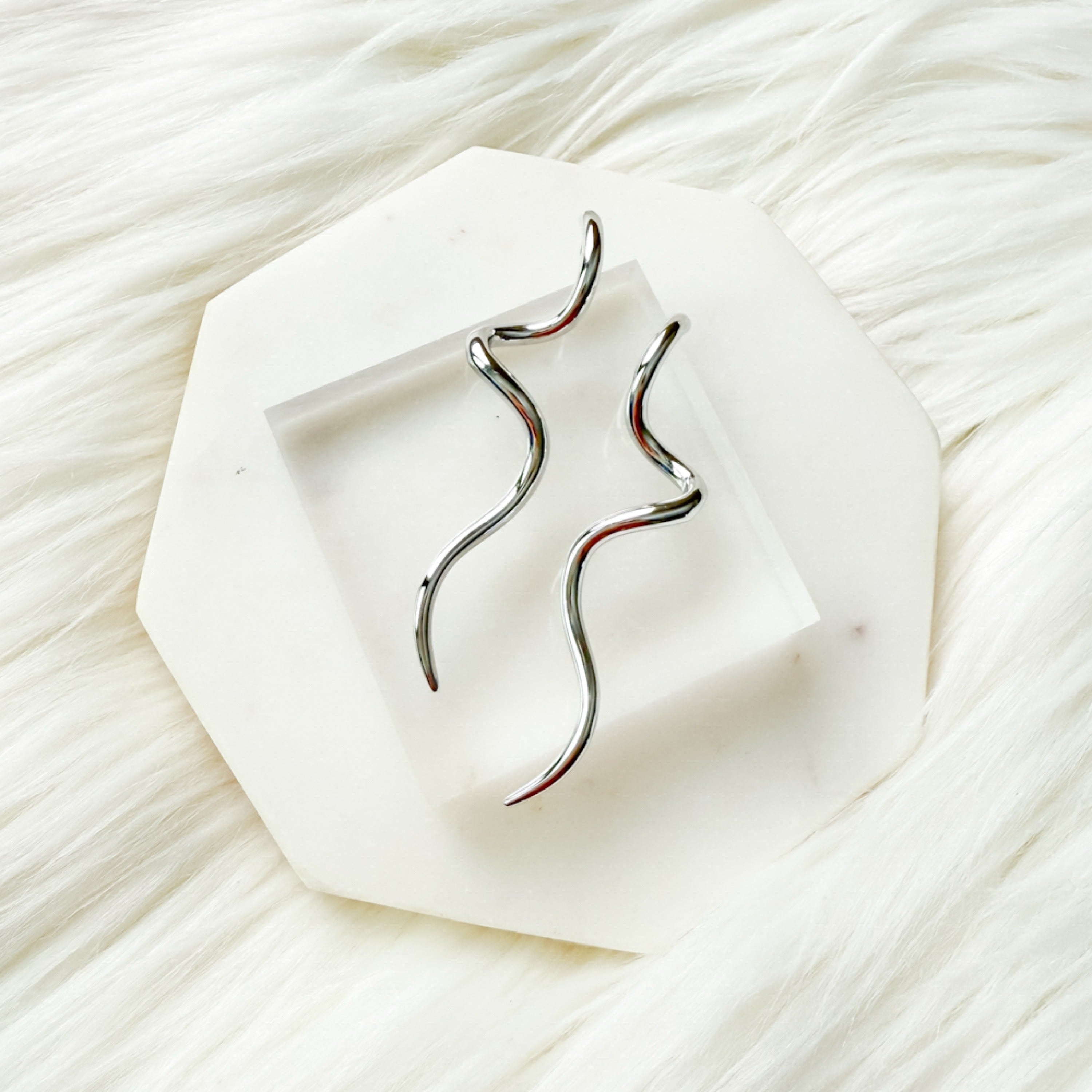 The Curve Drop Earrings