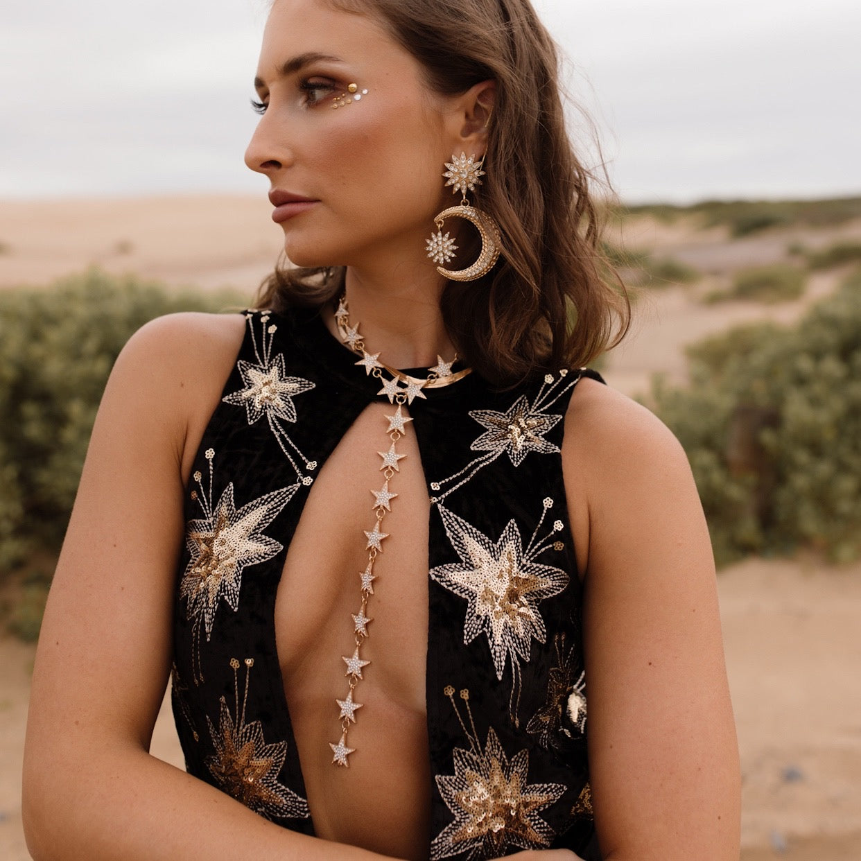 Star Spangled Drop Necklace - LAST CHANCE!