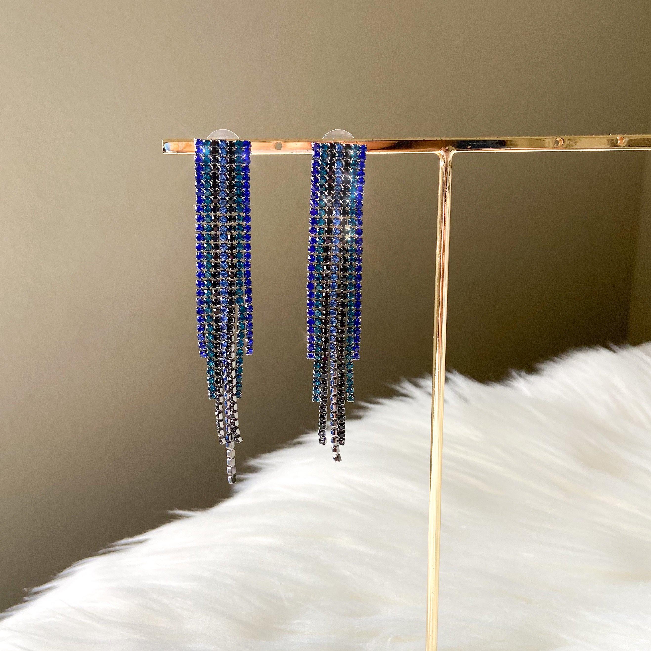 Reina Rhinestone Duster Earrings - LAST CHANCE!