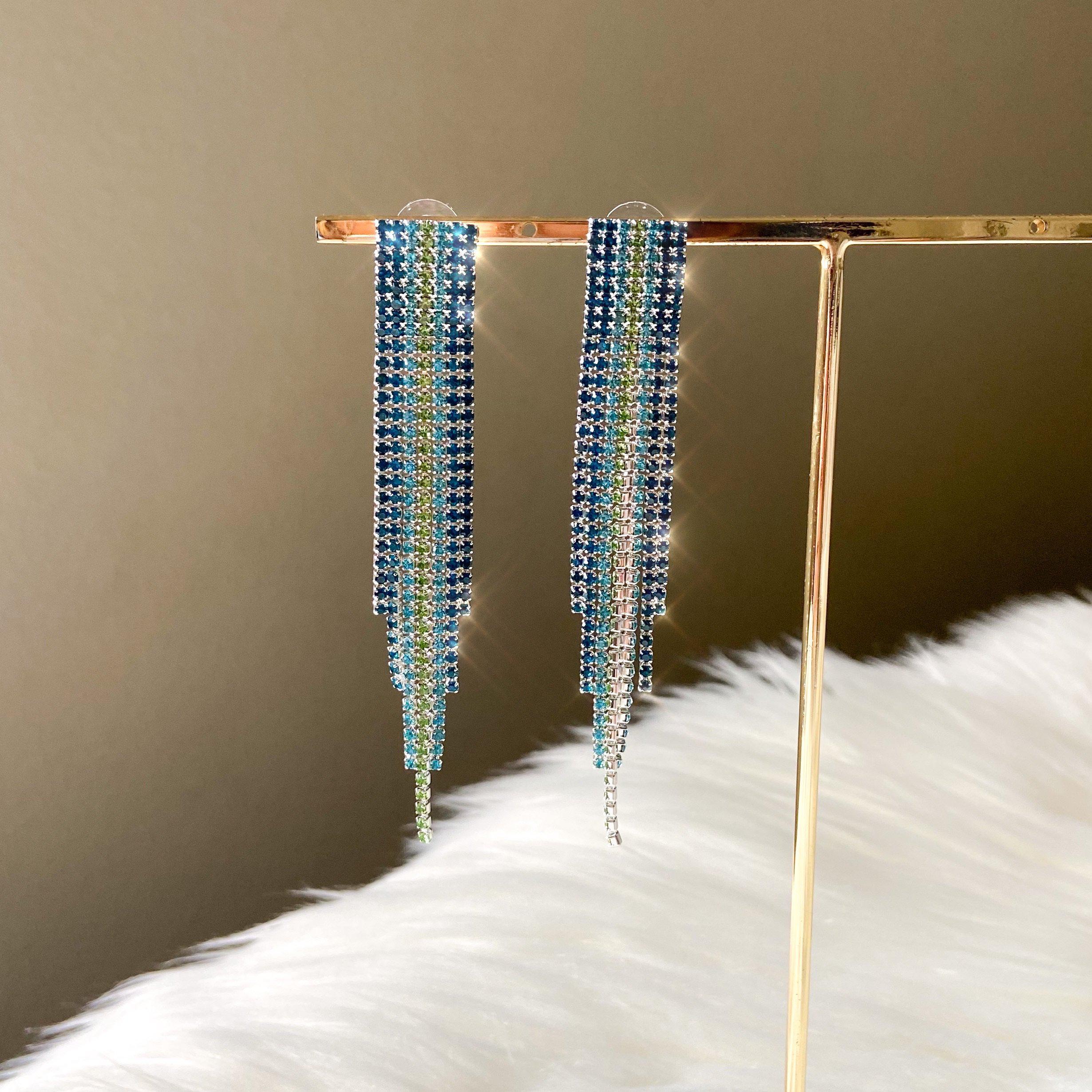 Reina Rhinestone Duster Earrings - LAST CHANCE!