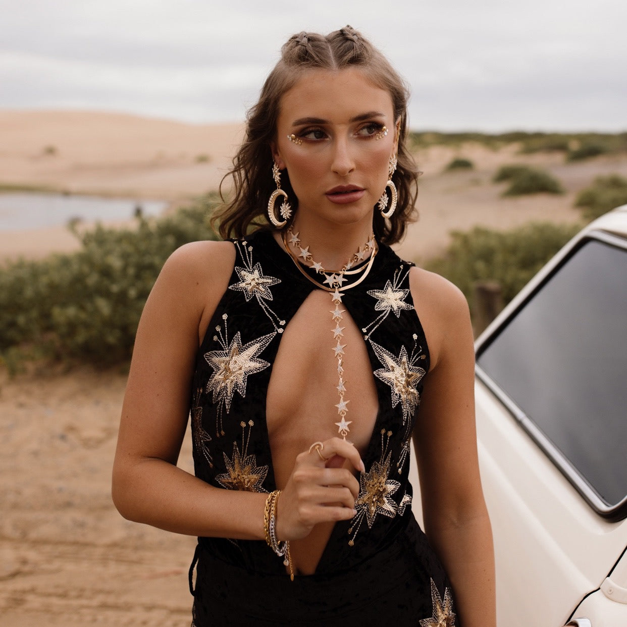 Star Spangled Drop Necklace - LAST CHANCE!