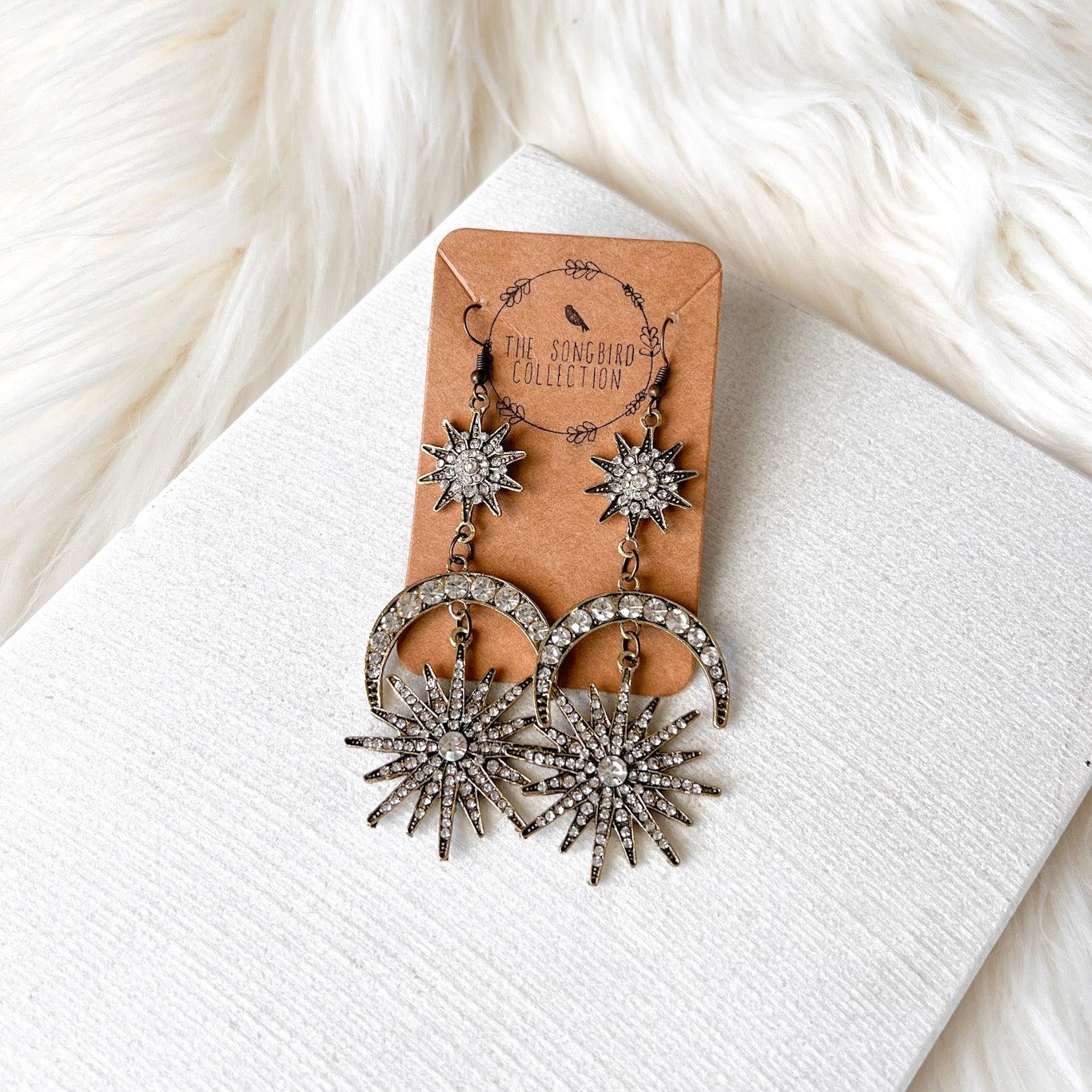 Sun, Star & Moon Earrings