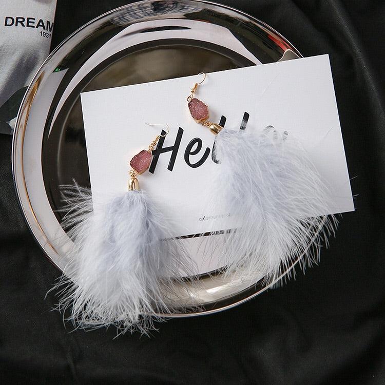 Soraya Feather Earrings - LAST CHANCE!