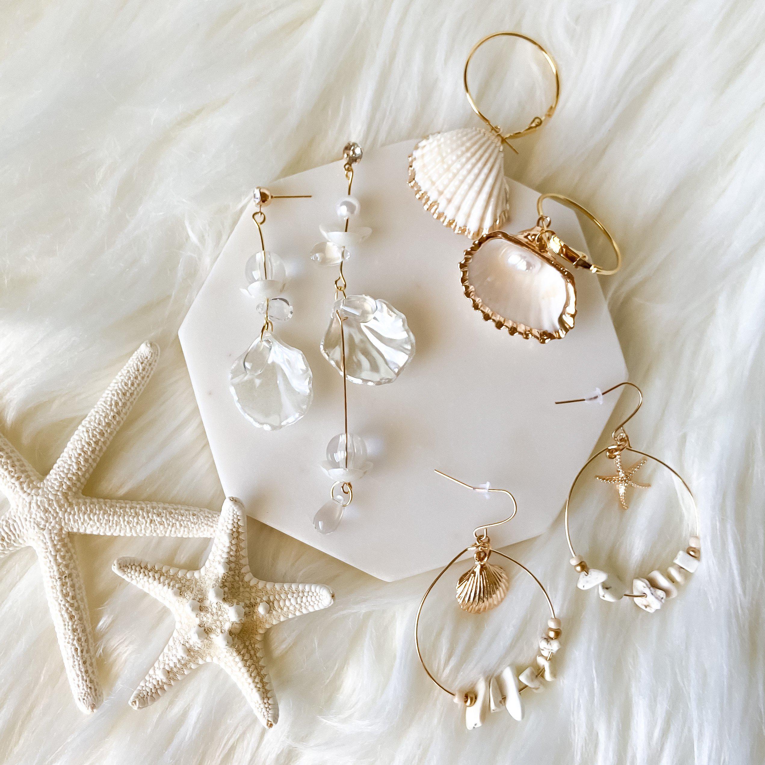 Sea Shore Breeze Asymmetric Earrings - LAST CHANCE!