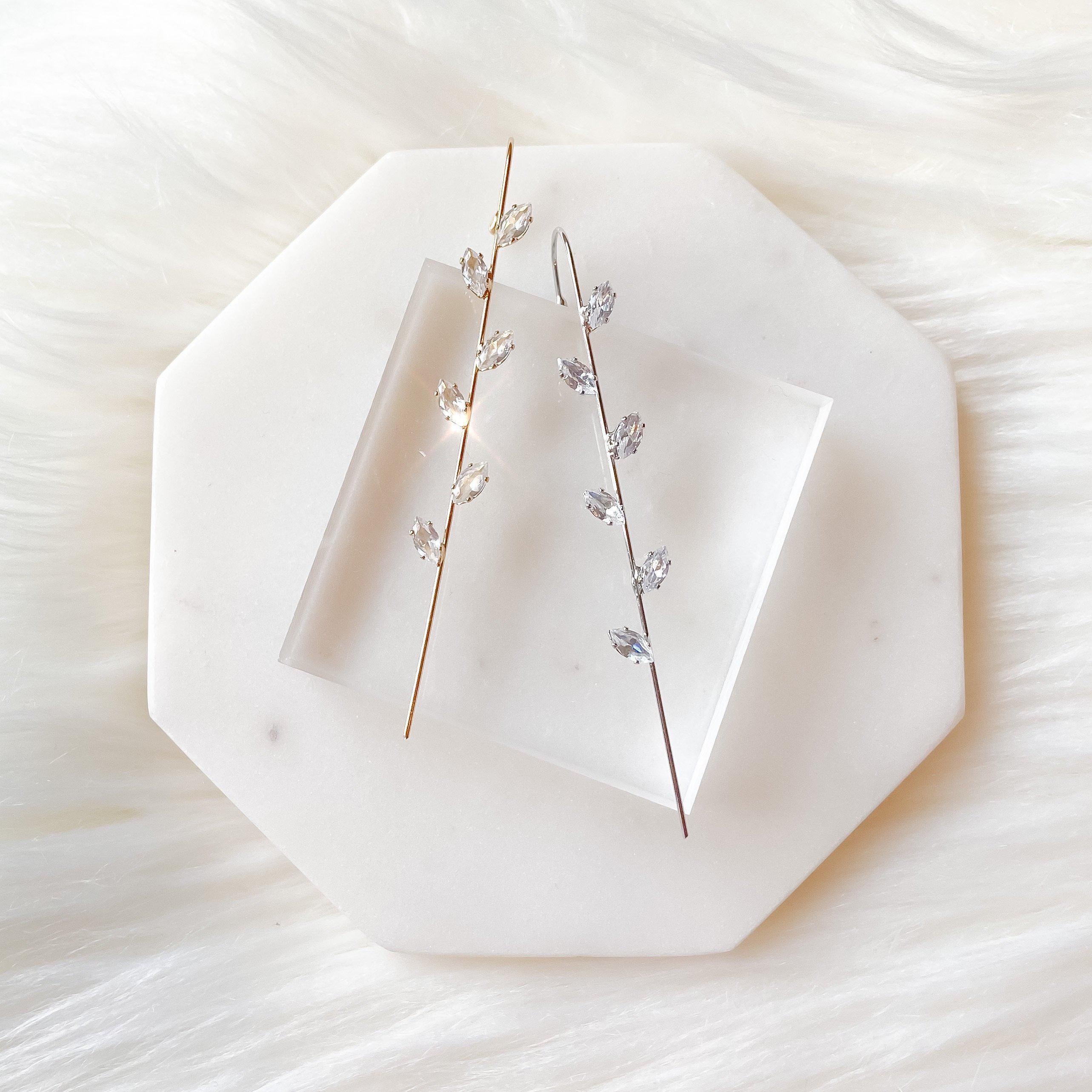 Azalea Leaves Ear Hook / Ear Cuff - LAST CHANCE!