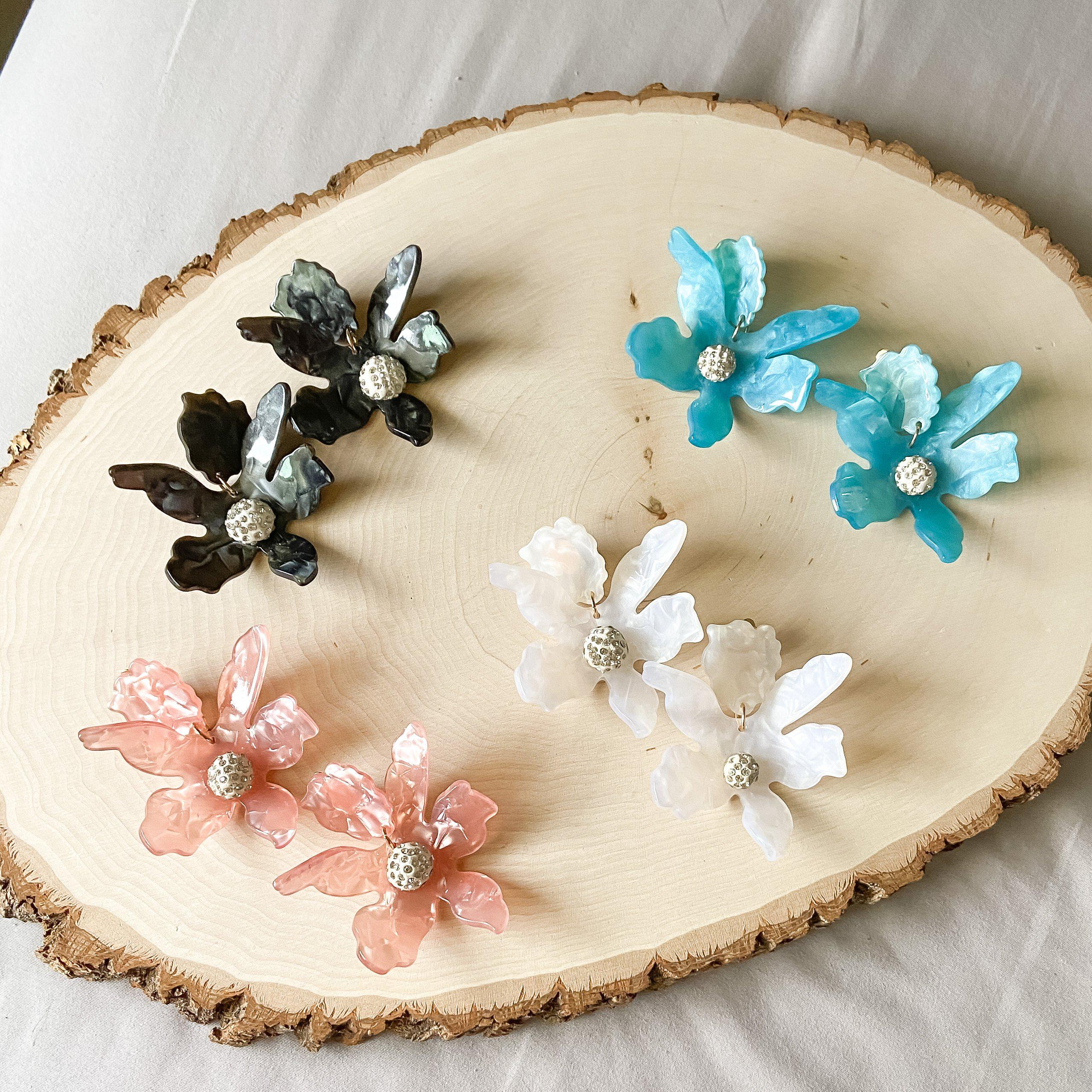 Rue Flower Earrings - 18 COLORS - LAST CHANCE!