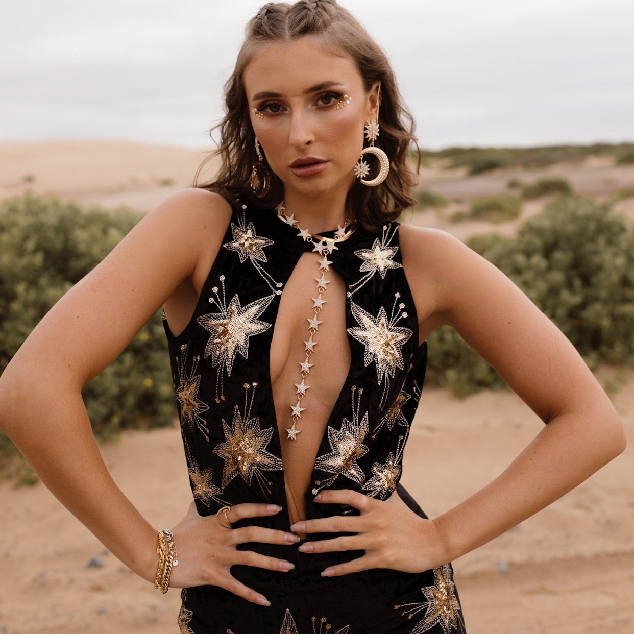 Star Spangled Drop Necklace - LAST CHANCE!