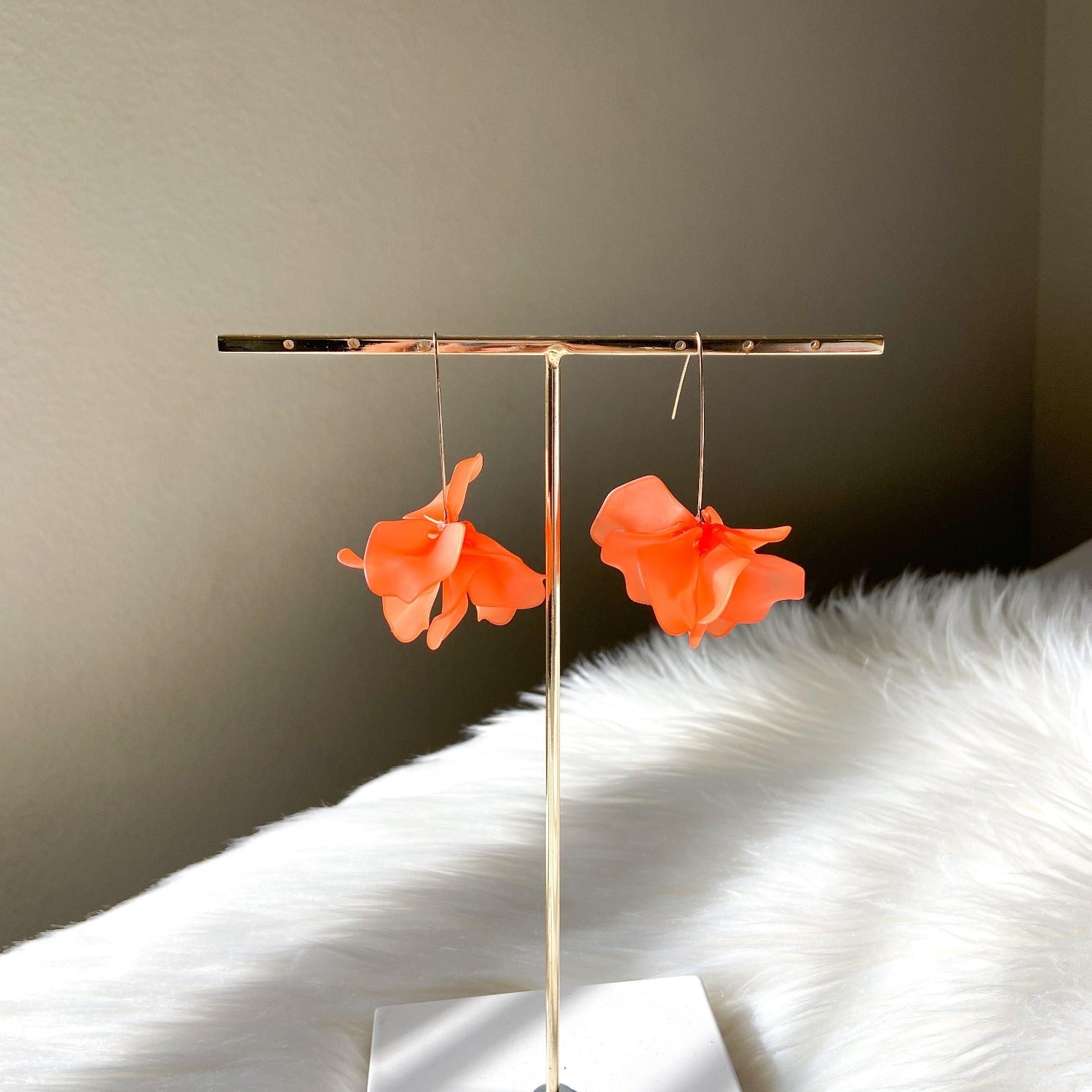 Cyclamen Petal Drop Earrings - 18 COLORS LAST CHANCE!