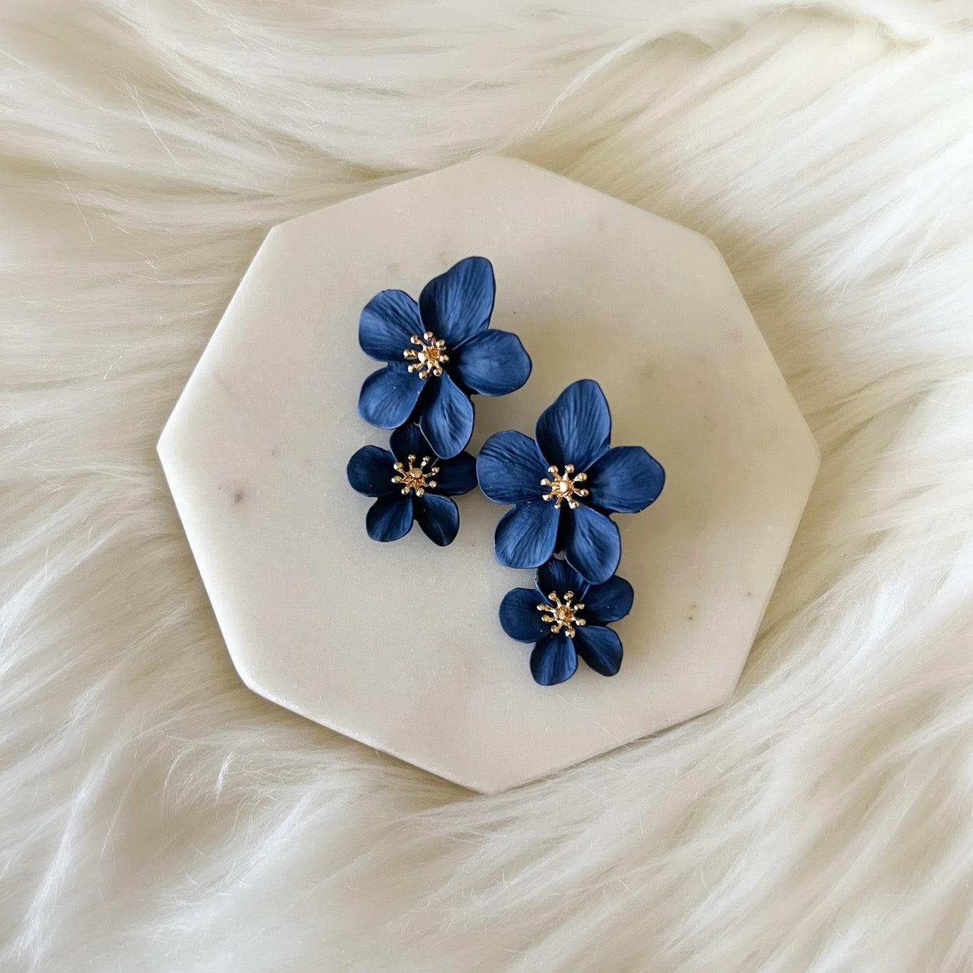 Hibiscus Flower Drop Earrings - LAST CHANCE!