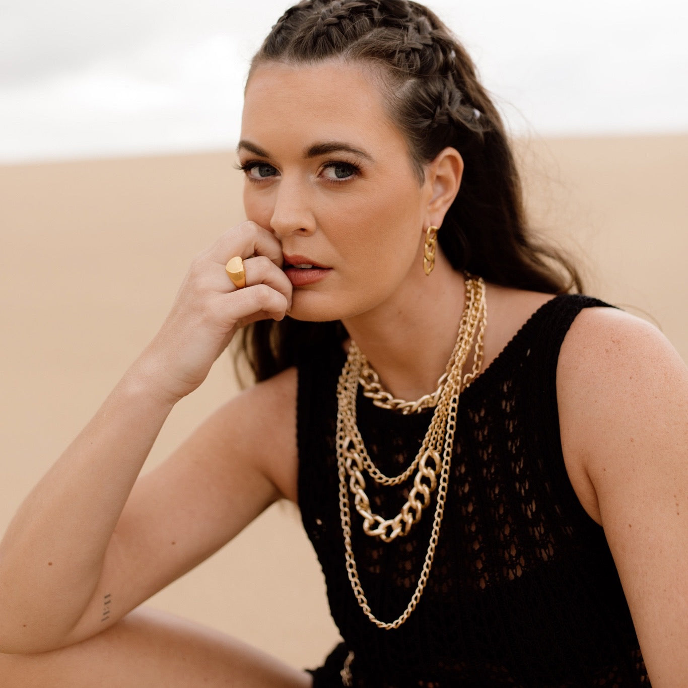 Chévere Layered Chain Necklace - LAST CHANCE!