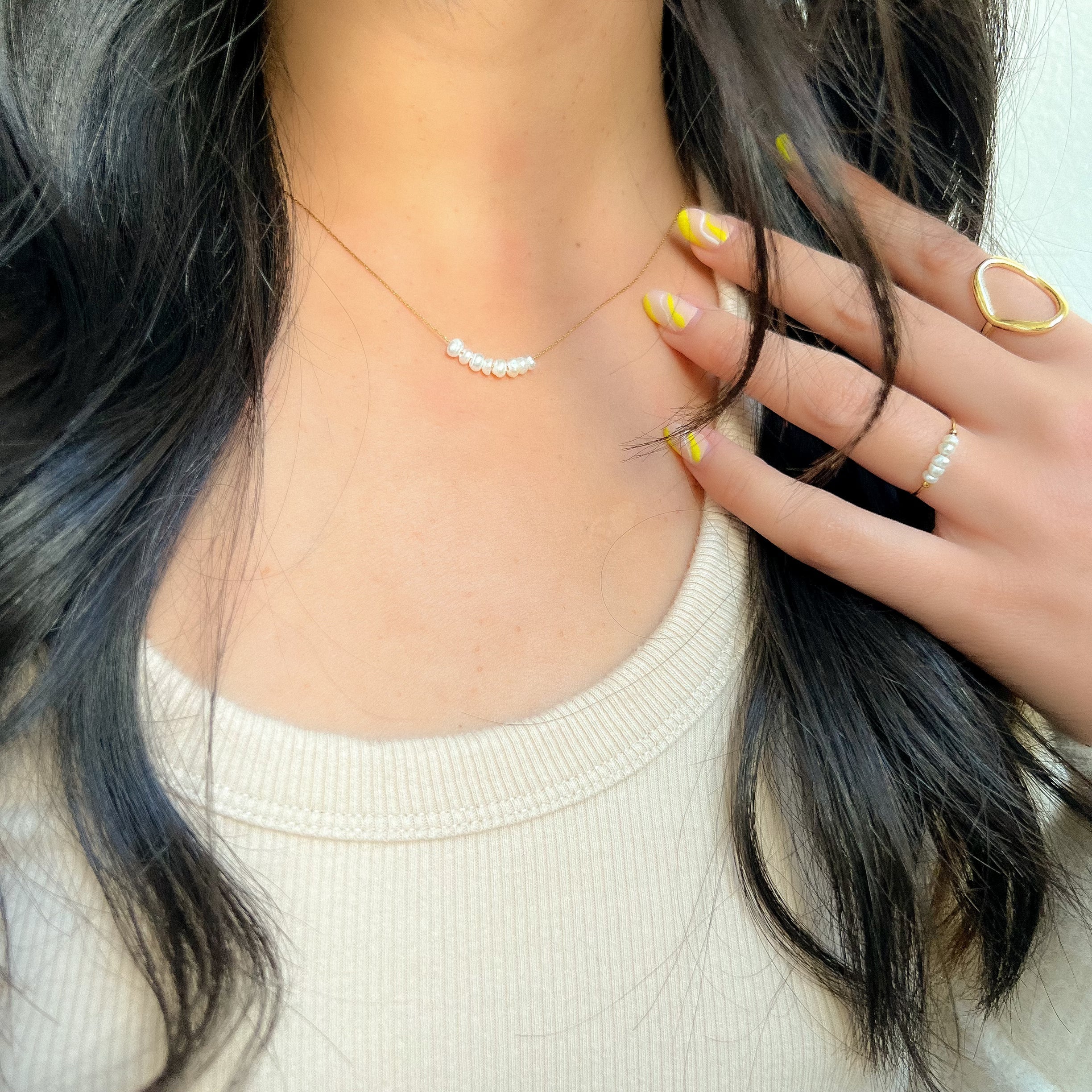 Amerie Freshwater Pearl Beads Ring - LAST CHANCE!