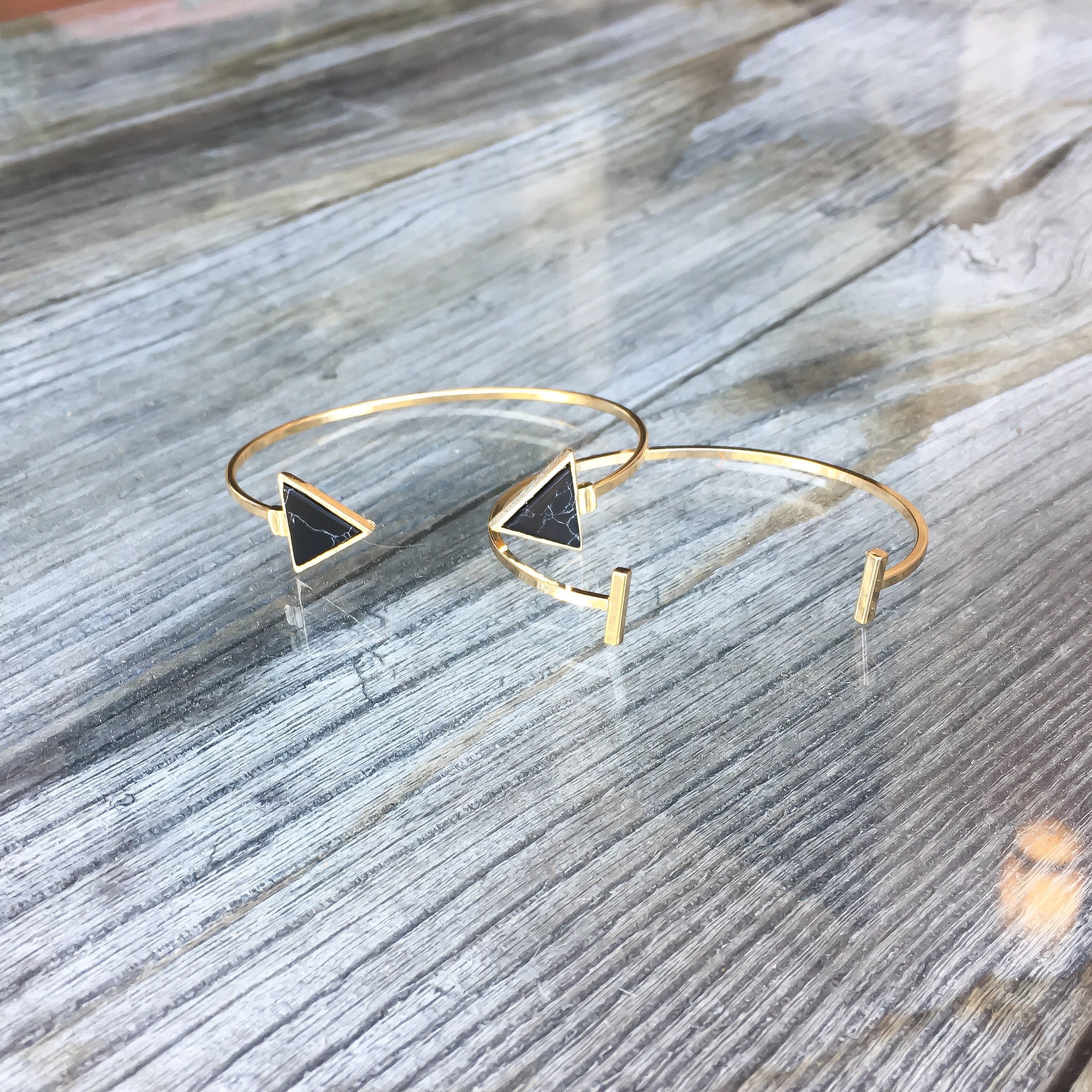 Marble Triangle Bracelet - LAST CHANCE / FINAL SALE
