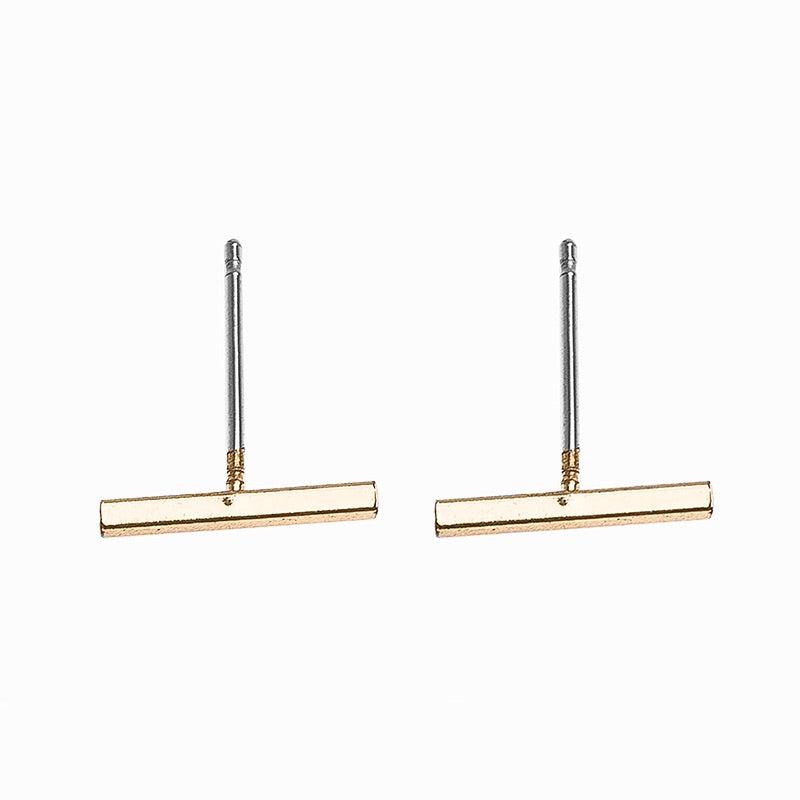 Simple Line Stud Earrings - LAST CHANCE!