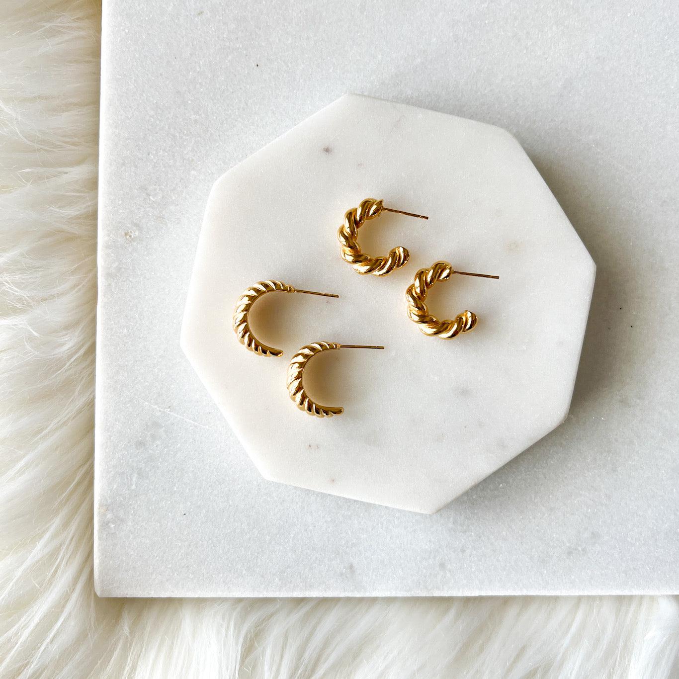 Emile Croissant Earrings