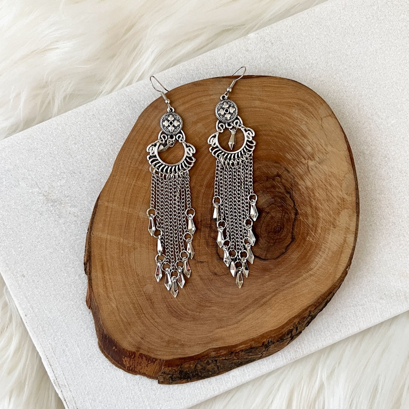 Karma Vintage Metal Earrings - 3 STYLES!