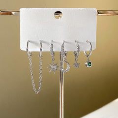 6 Piece Celestial Huggies Earring Set - LAST CHANCE!