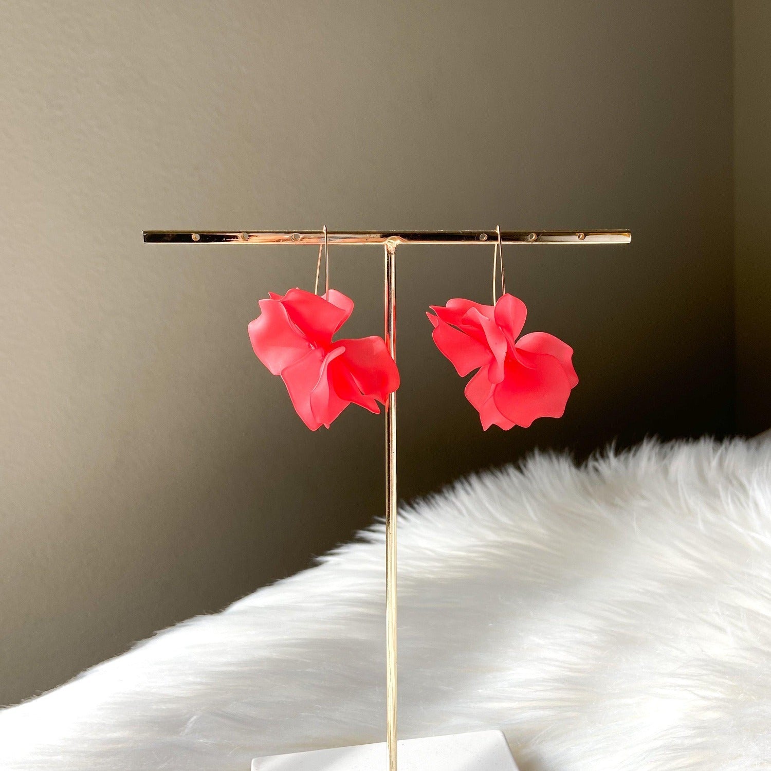 Cyclamen Petal Drop Earrings - 18 COLORS LAST CHANCE!