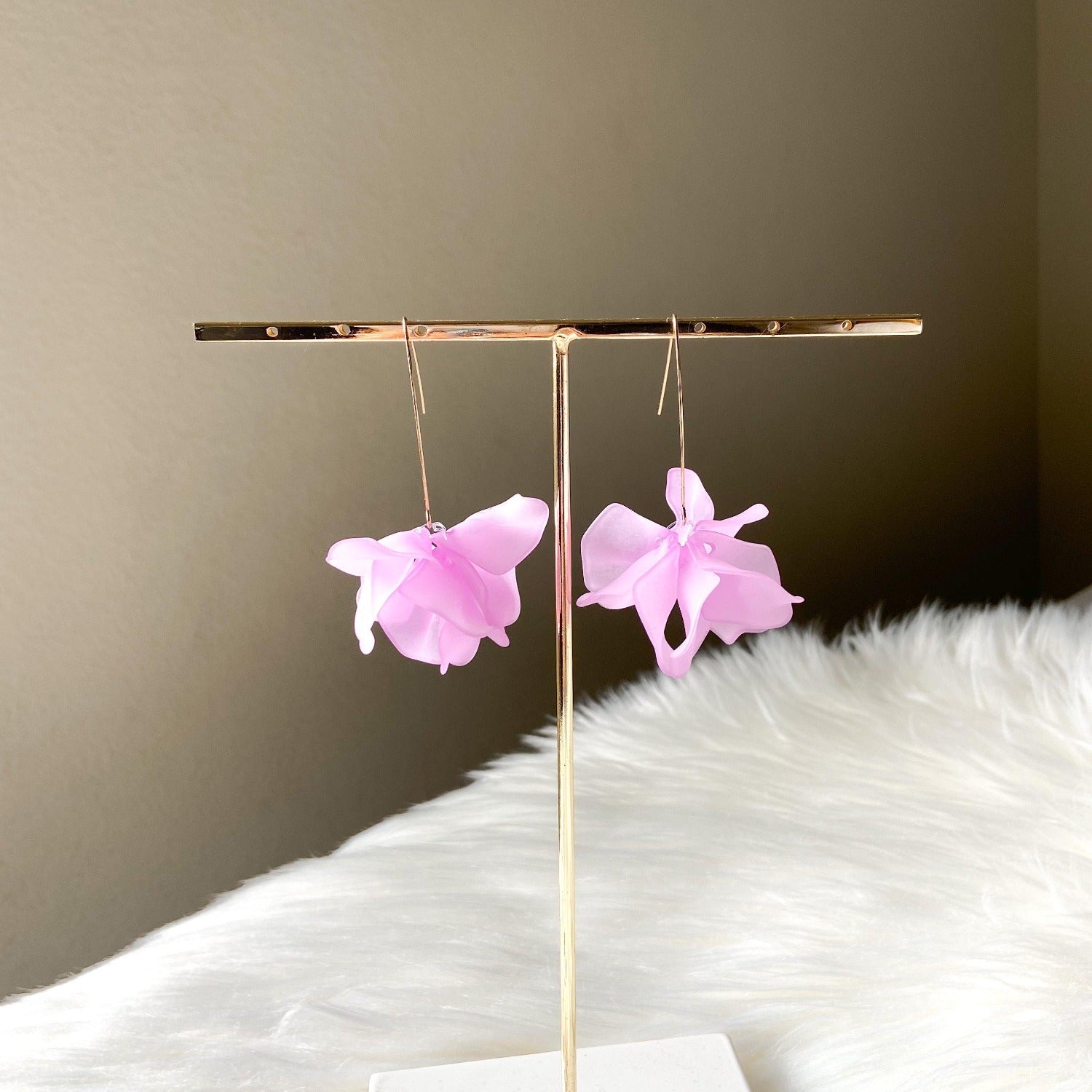 Cyclamen Petal Drop Earrings - 18 COLORS LAST CHANCE!