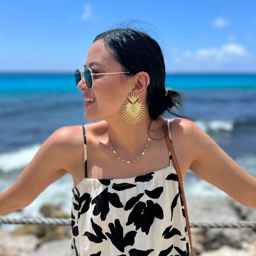 Sunburst Statement Earrings - LAST CHANCE!