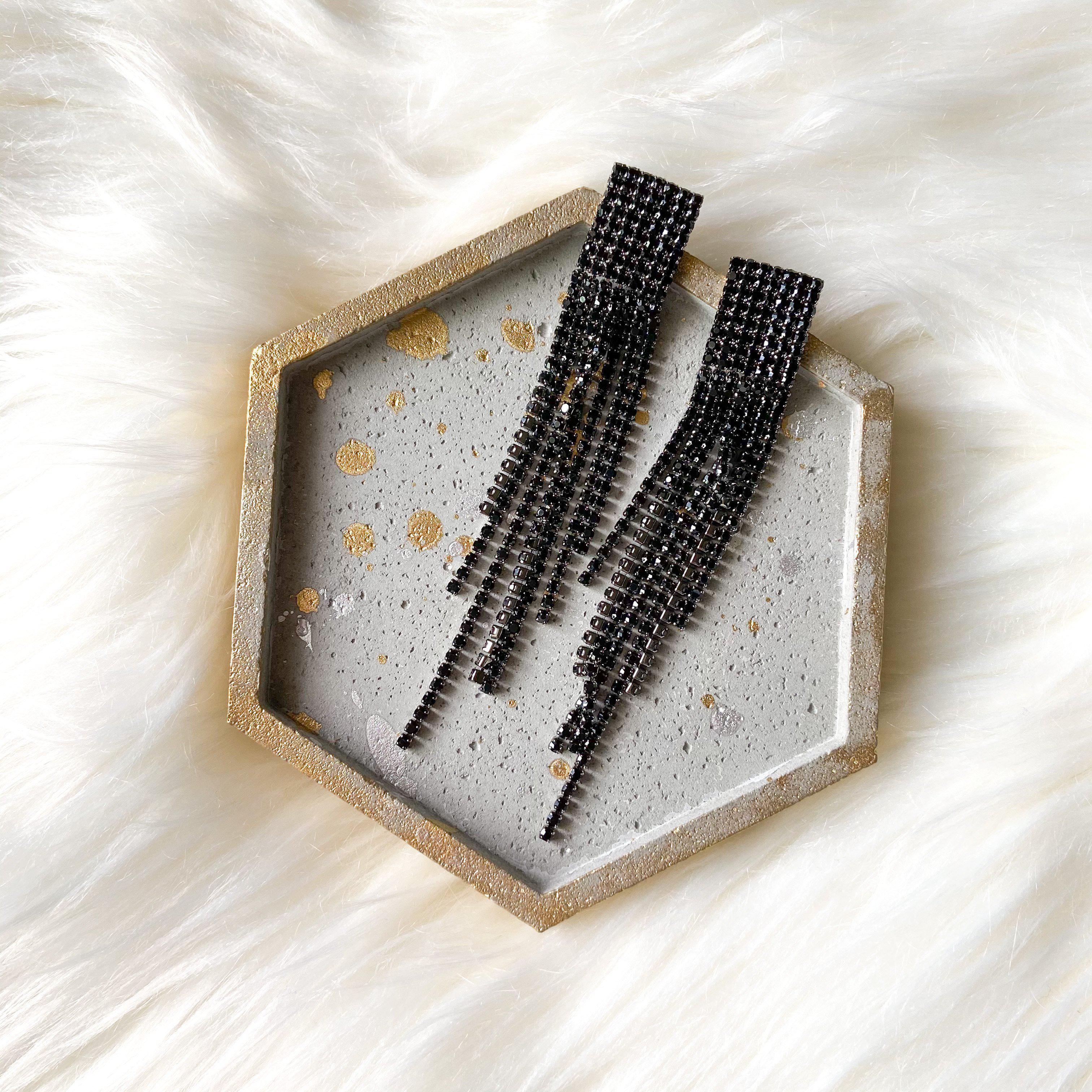 Reina Rhinestone Duster Earrings - LAST CHANCE!