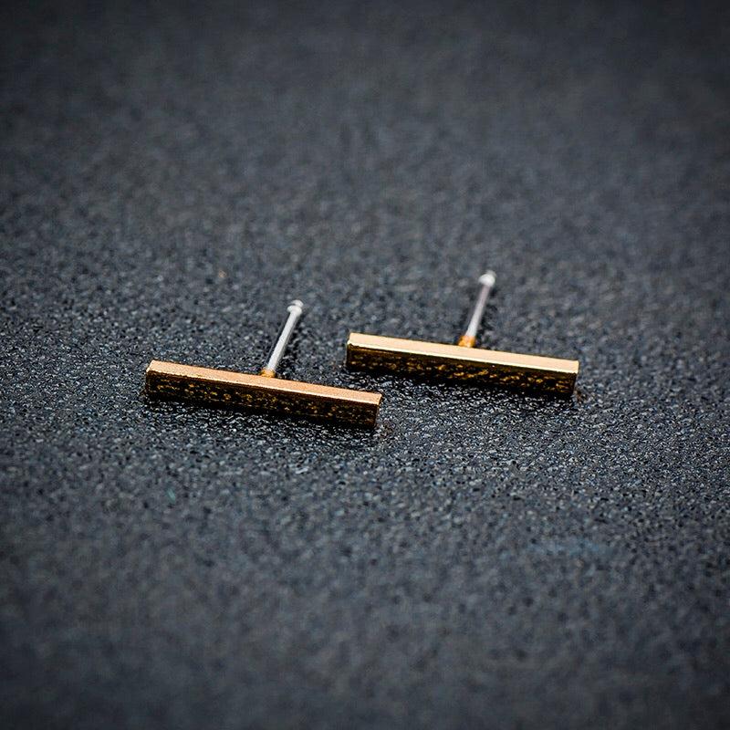 Simple Line Stud Earrings - LAST CHANCE!