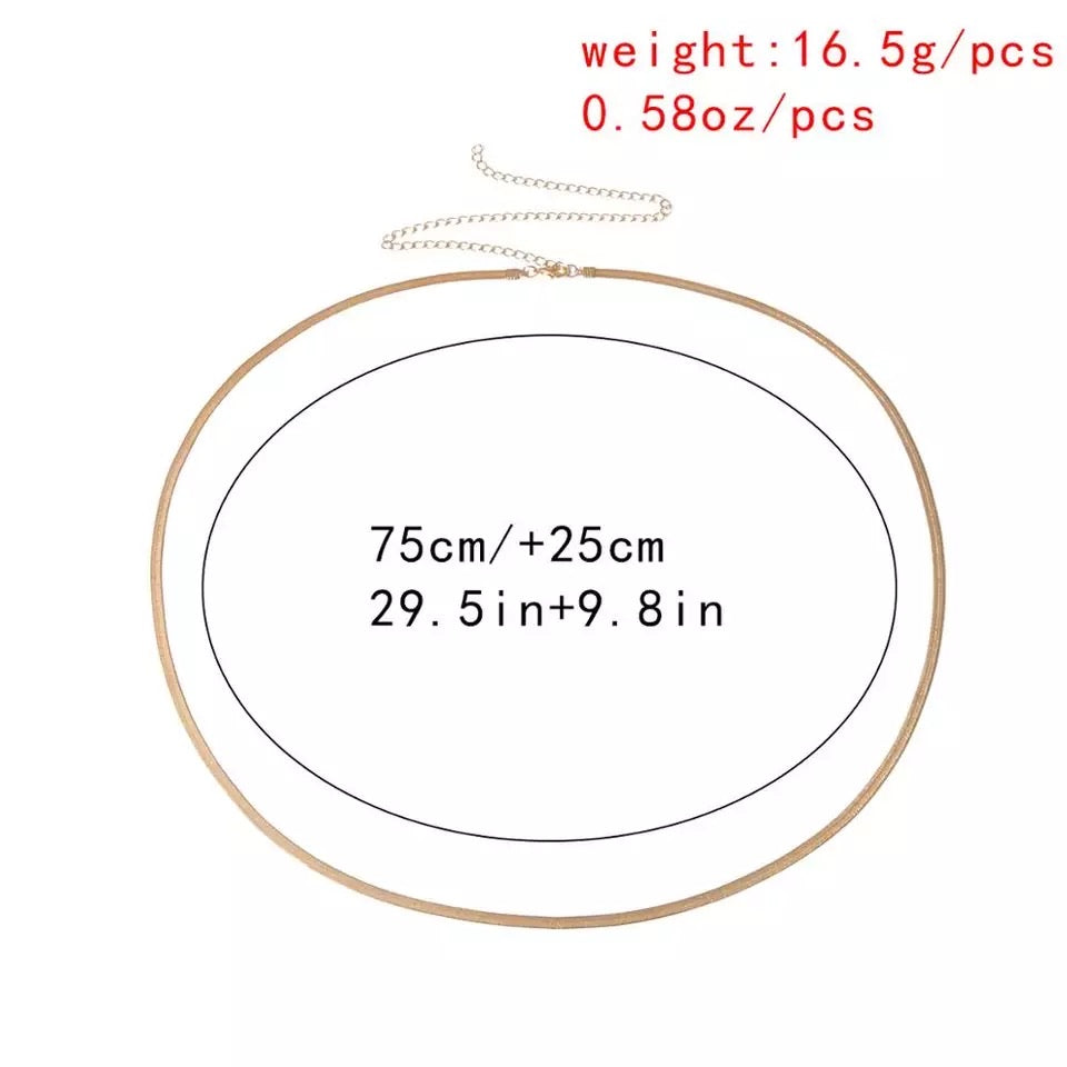 Sultry Snake Belly Chain / Necklace - LAST CHANCE!