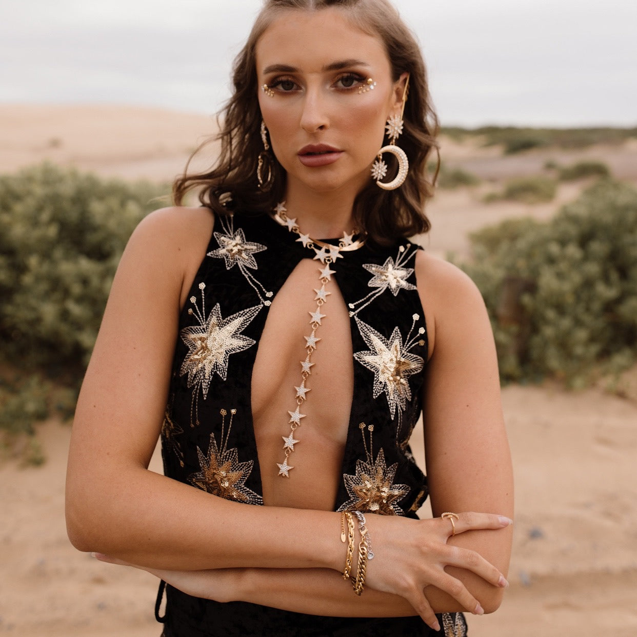 Star Spangled Drop Necklace - LAST CHANCE!