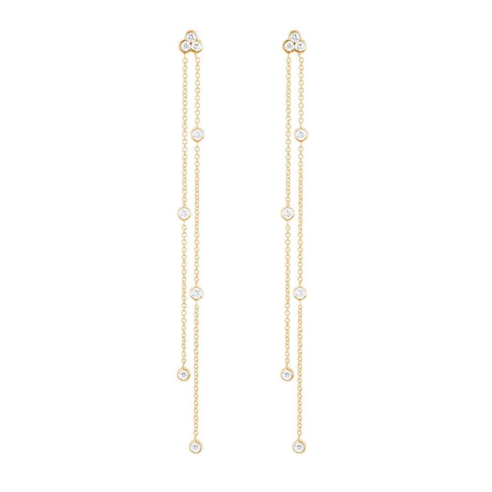Jolie Bezel Drop Earrings - LAST CHANCE!