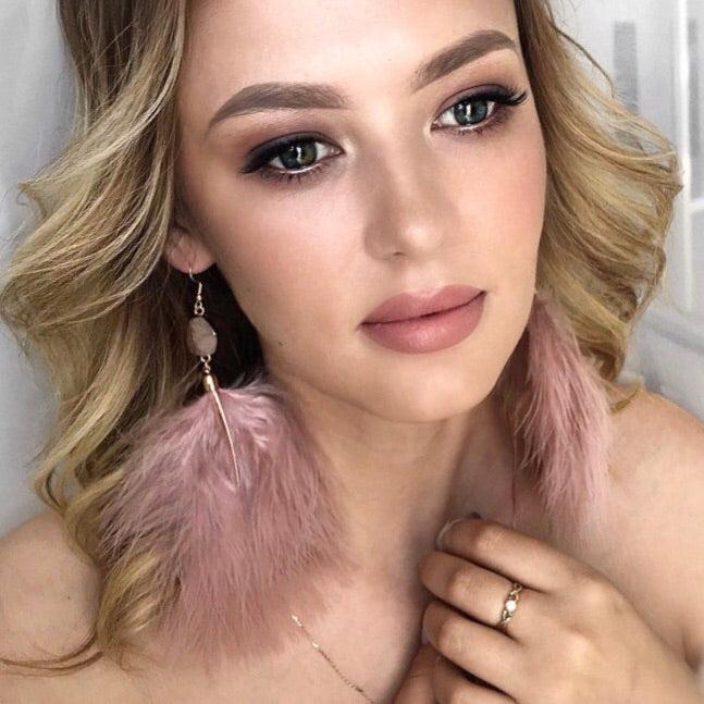 Soraya Feather Earrings - LAST CHANCE!