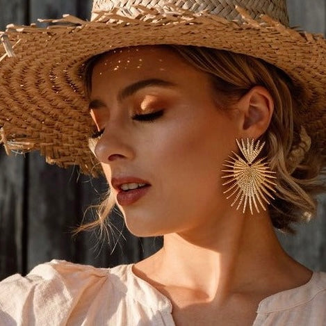 Sunburst Statement Earrings - LAST CHANCE!