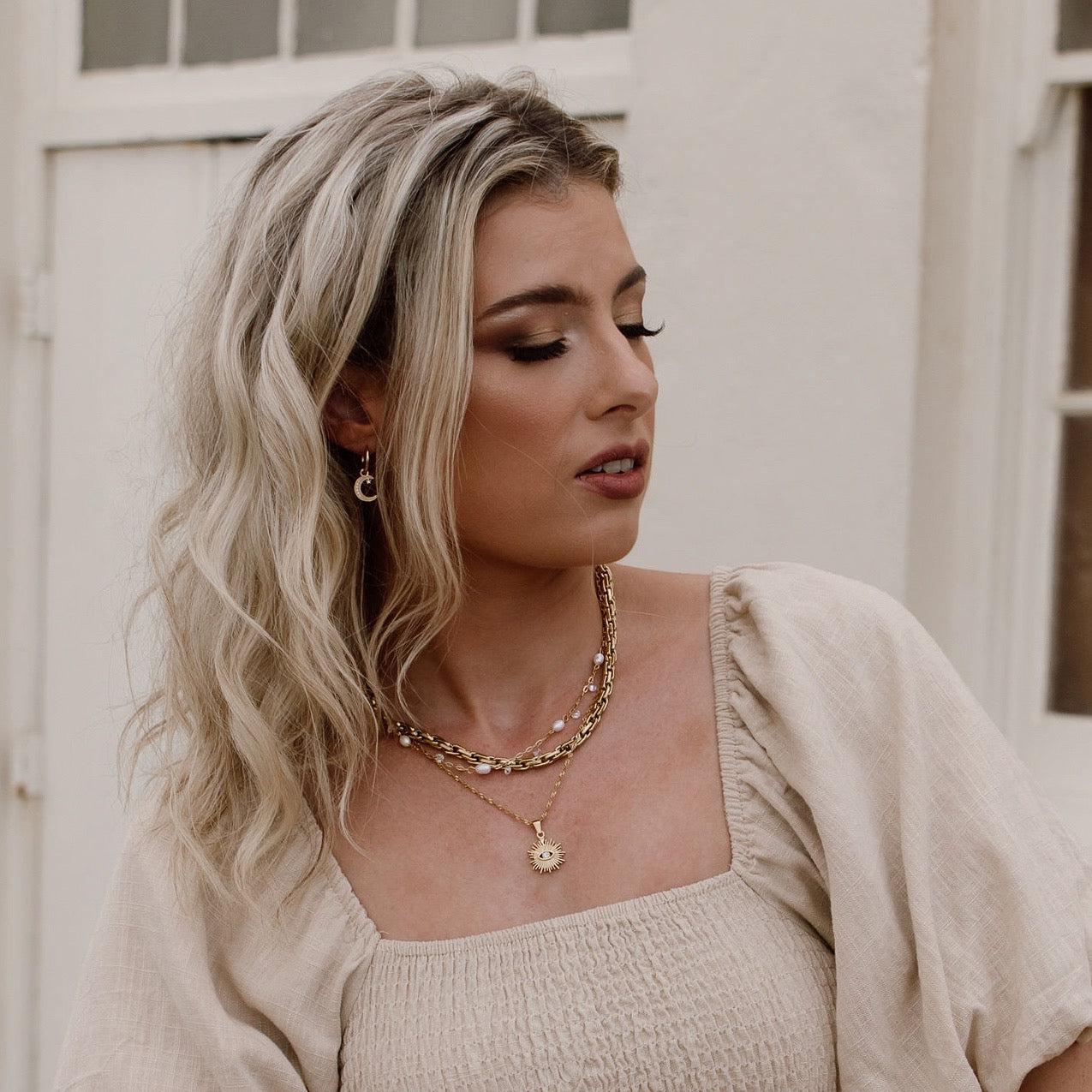 Kassia Block Chain Necklace - LAST CHANCE!