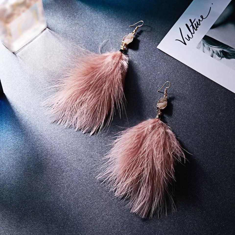 Soraya Feather Earrings - LAST CHANCE!