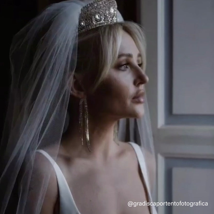 Rana Rhinestone Duster Earrings - LAST CHANCE!