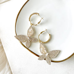 Papillion Butterfly Drop Earrings - LAST CHANCE!
