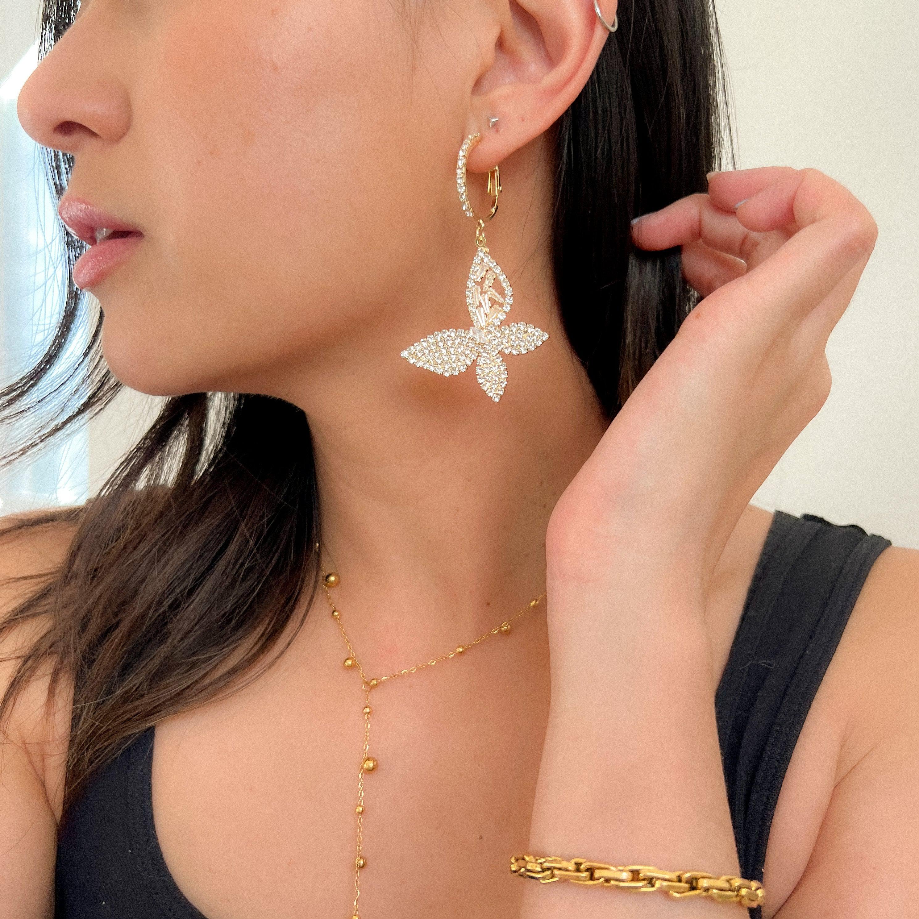 Papillion Butterfly Drop Earrings - LAST CHANCE!