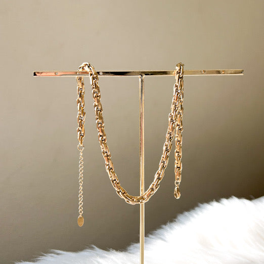 Kassia Block Chain Necklace - LAST CHANCE!