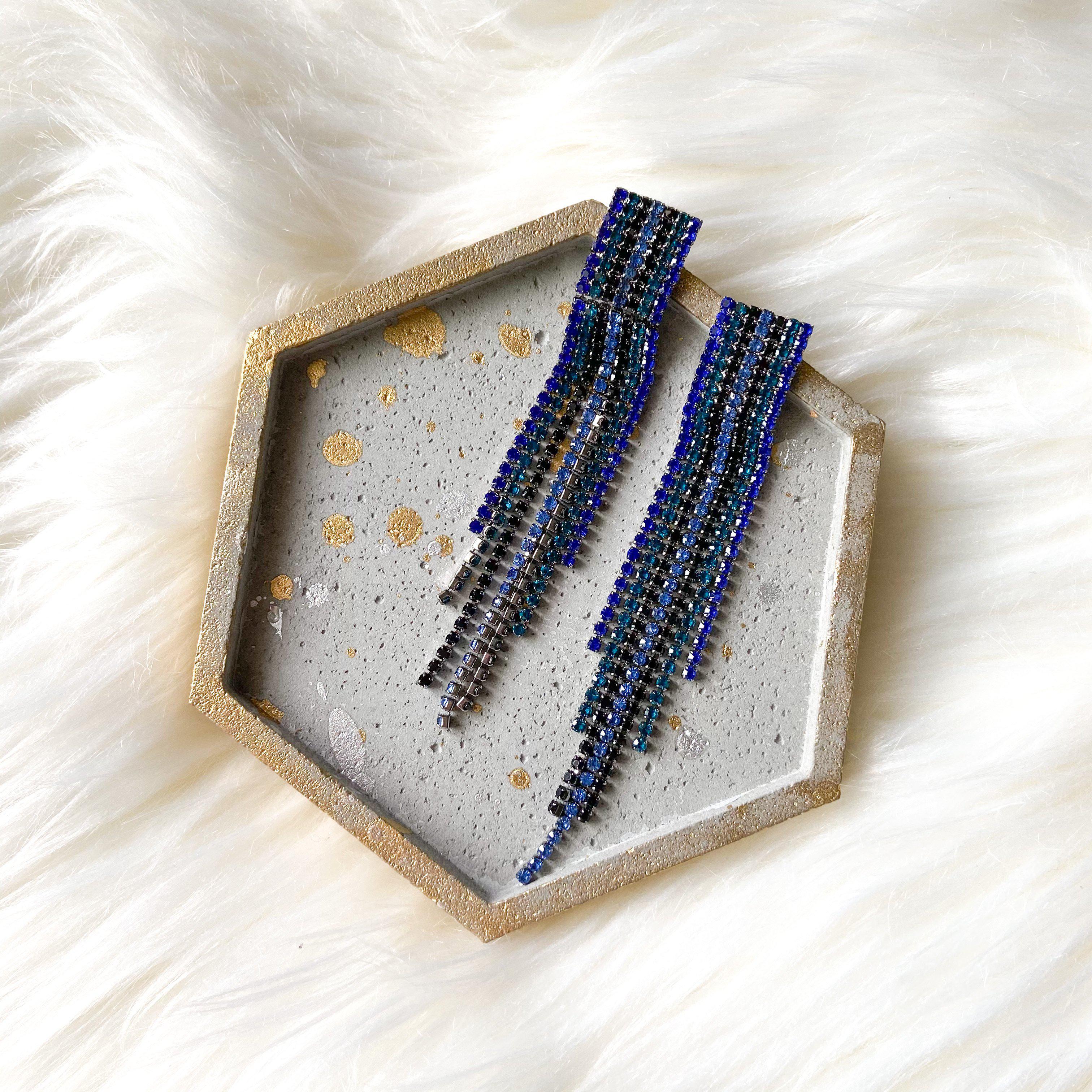 Reina Rhinestone Duster Earrings - LAST CHANCE!