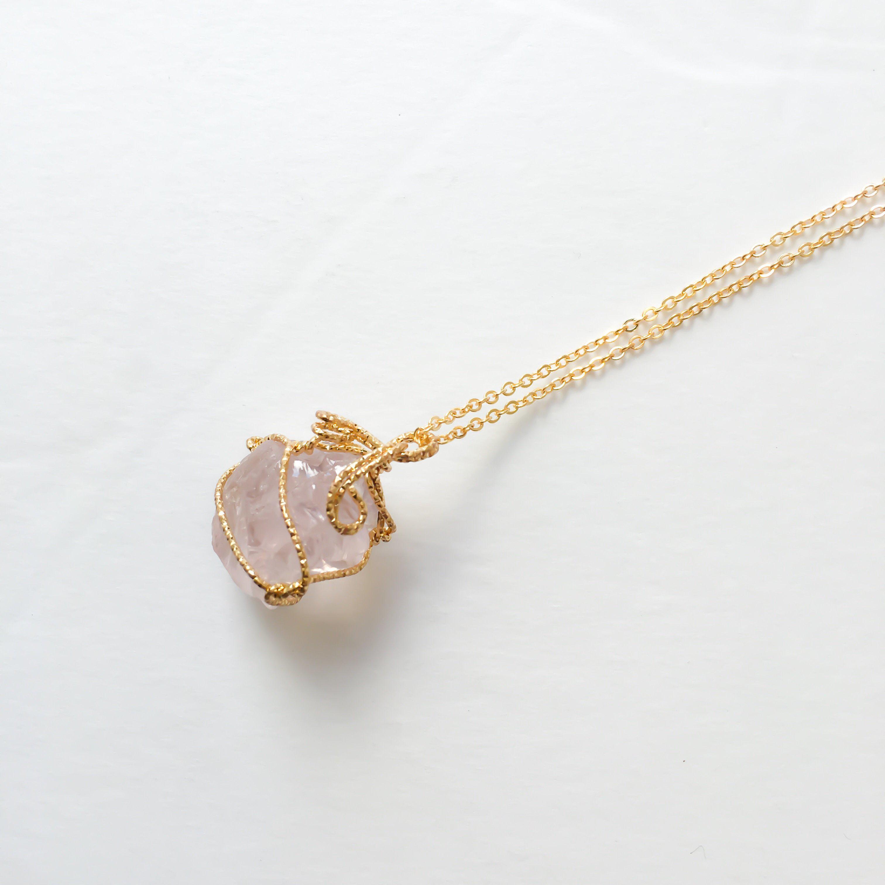 Raw Stone Crystal Necklace - LAST CHANCE/FINAL SALE