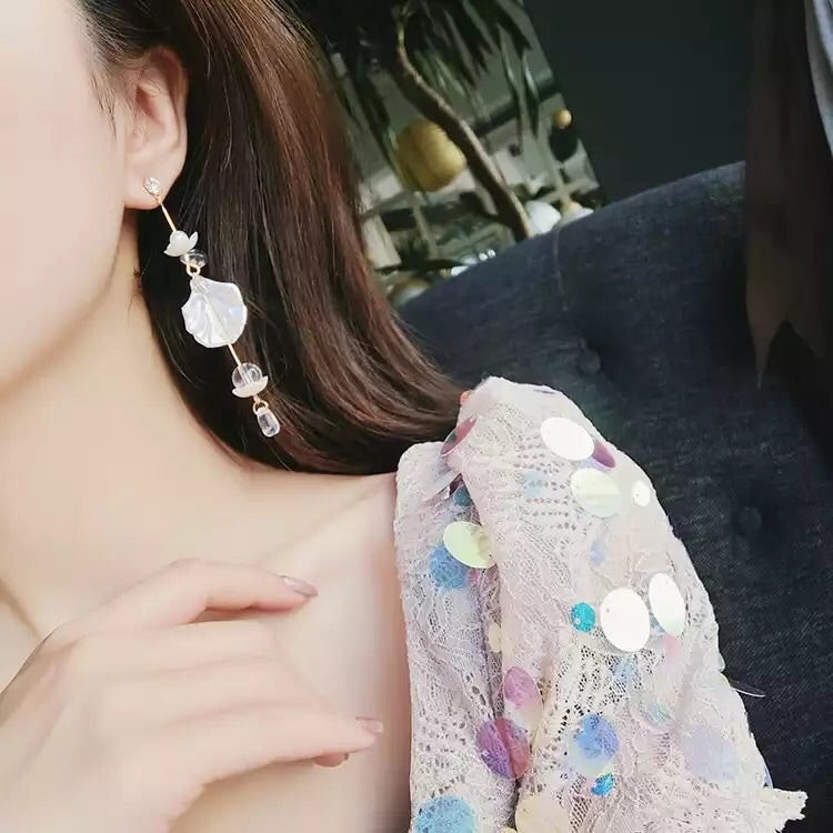 Sea Shore Breeze Asymmetric Earrings - LAST CHANCE!