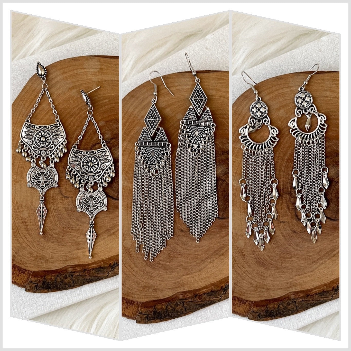 Karma Vintage Metal Earrings - 3 STYLES!