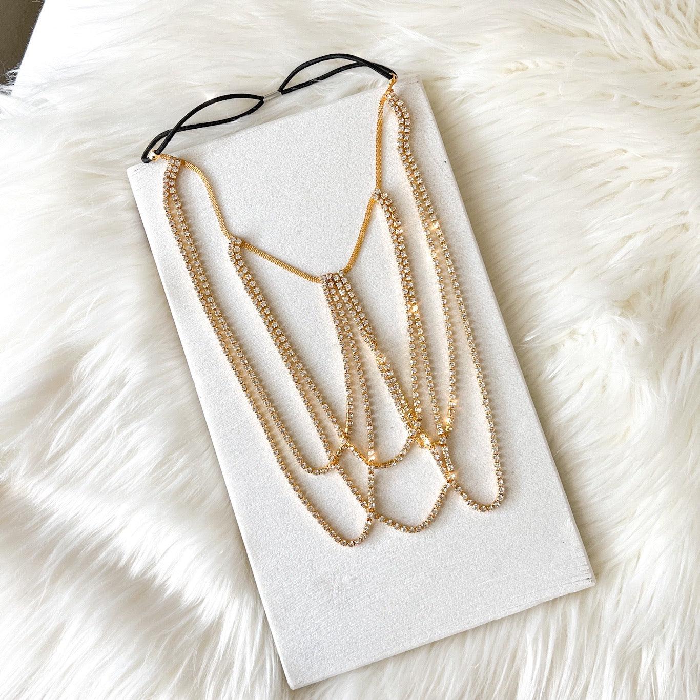 Drippin Glam Rhinestone Leg Chain - LAST CHANCE!