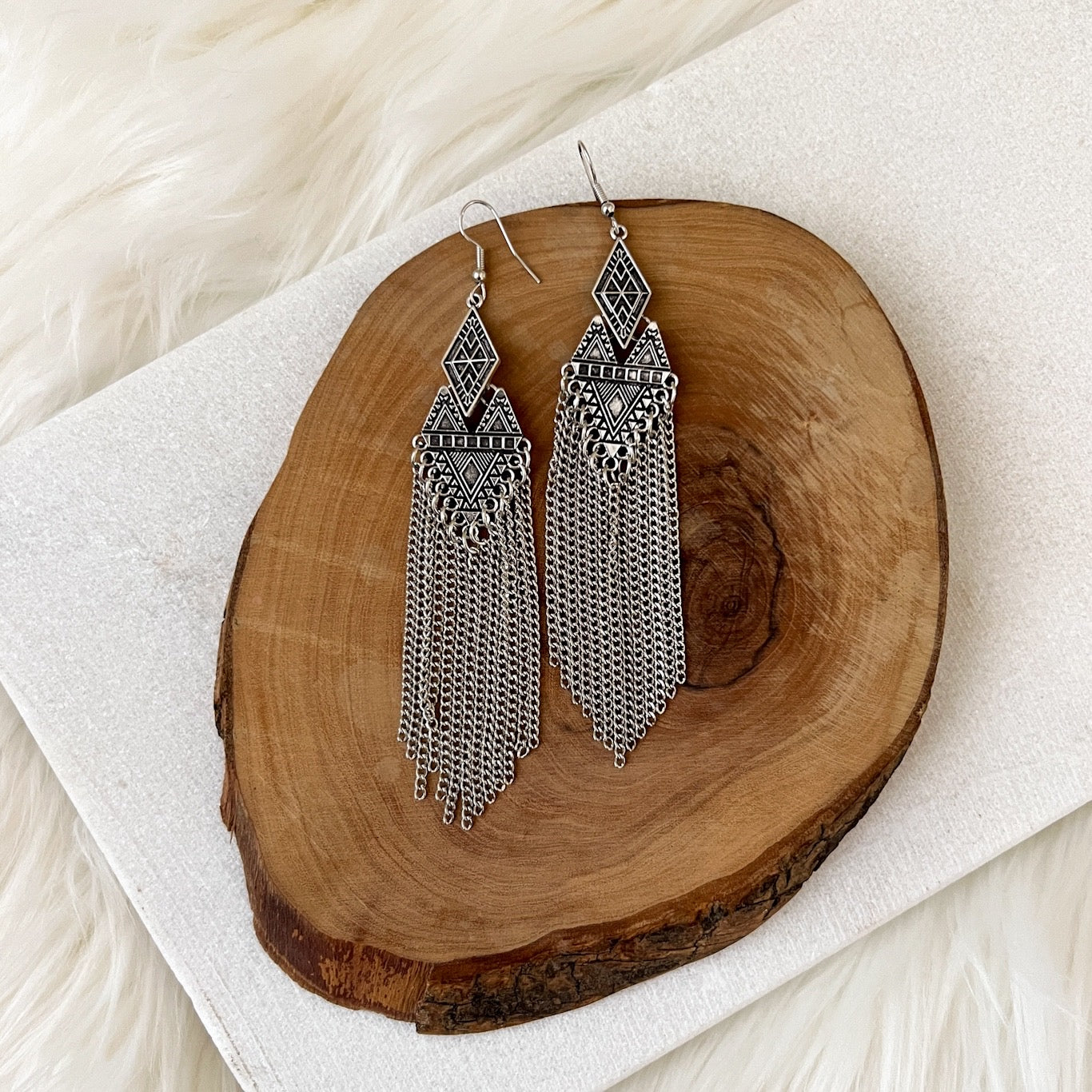 Karma Vintage Metal Earrings - 3 STYLES!