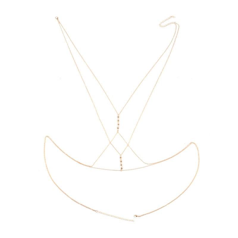 Sunset Whispers Beaded Body Chain