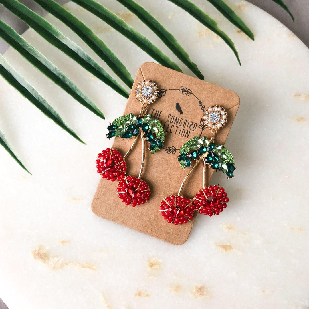 🍒 Cherry Bomb Earrings  🍒 LAST CHANCE!