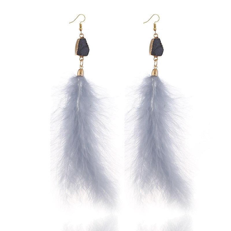 Soraya Feather Earrings - LAST CHANCE!